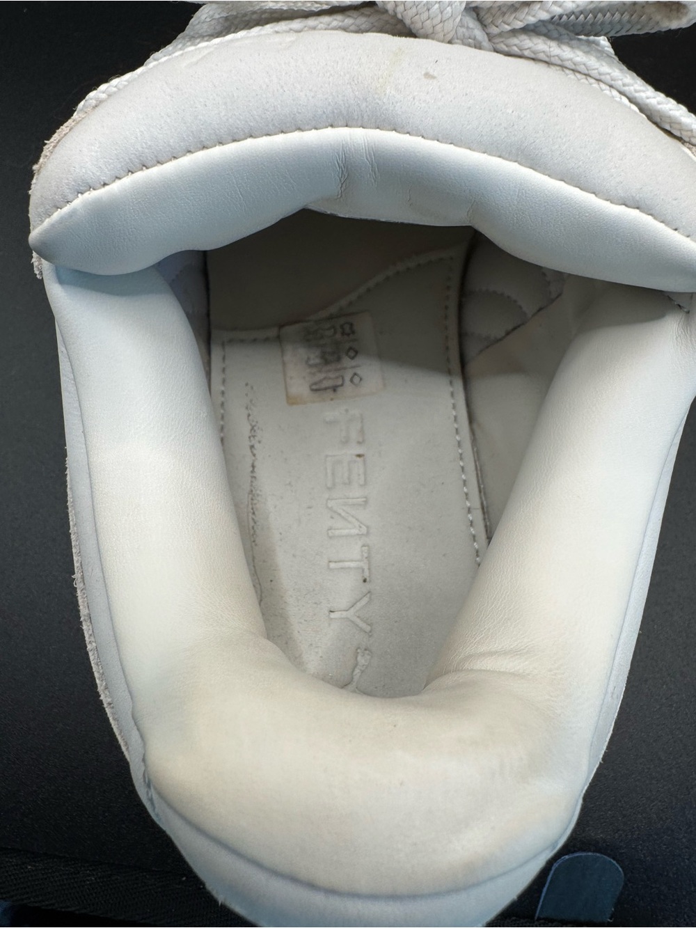 Puma Fenty Rihanna Creeper Platform Sneakers Cream White Gum Sole luxe women 6.5 - Picture 16 of 17